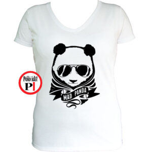 panda póló mad panda női fehér