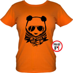 panda póló mad panda női narancs