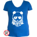 panda póló mad panda női kék