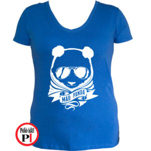 panda póló mad panda női kék