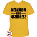 tanár póló megvárom citrom