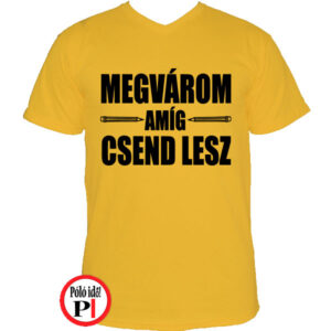 tanár póló megvárom citrom