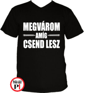 tanár póló megvárom fekete