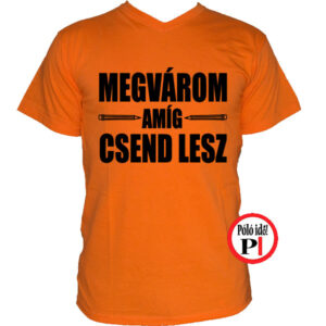 tanár póló megvárom narancs