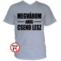 tanár póló megvárom szürke