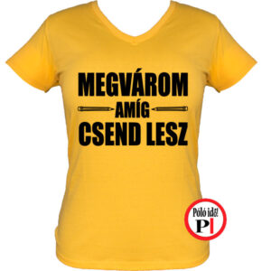 tanár póló megvárom női citrom