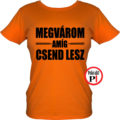 tanár póló megvárom női narancs