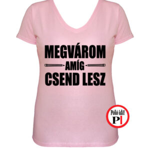 tanár póló megvárom női pink
