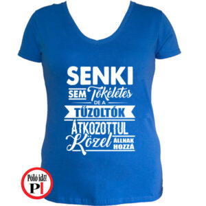 tűzoltó póló tökéletes női kék