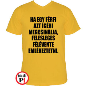 vicces póló férfi ígéret citrom