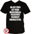 vicces póló férfi ígéret fekete