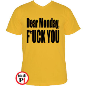 vicces póló fuck monday citrom