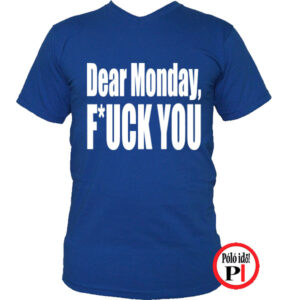 vicces póló fuck monday kék