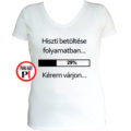 vicces póló hiszti fehér