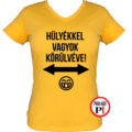 vicces póló hülyék női citrom