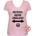 vicces póló hülyék női pink