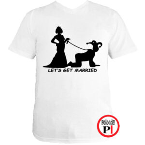 vicces póló married fehér