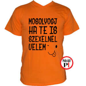 vicces póló mosoly szex narancs
