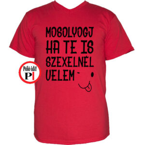 vicces póló mosoly szex piros
