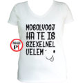 vicces póló mosoly szex női fehér