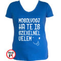 vicces póló mosoly szex női kék
