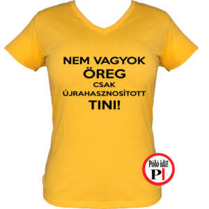 vicces póló öreg tini női citrom
