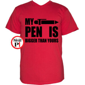 vicces póló pen is piros