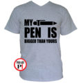 vicces póló pen is szürke