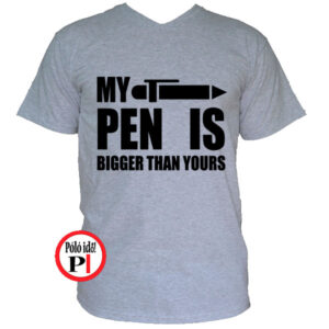 vicces póló pen is szürke