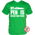 vicces póló pen is zöld