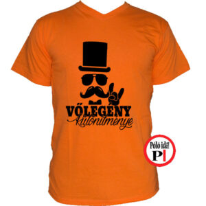 vőlegény póló kölönítmény narancs