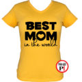 anya póló best mom world citrom