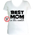 anya póló best mom world fehér
