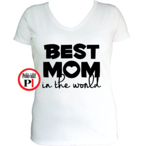 anya póló best mom world fehér