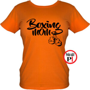 anya póló boxing mom narancs
