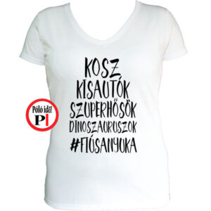 anya póló fiús anya fehér