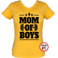 anya póló mom of boys citrom