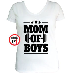 anya póló mom of boys fehér