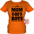 anya póló mom of boys narancs