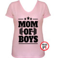 anya póló mom of boys pink