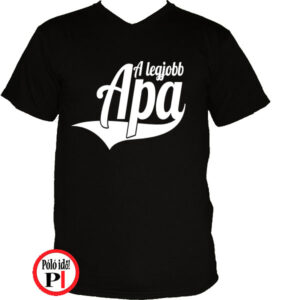 apa póló a legjobb apa fekete