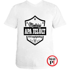 apa póló apa jelölt fehér