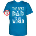 apa póló best dad world vkék