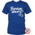 apa póló boxing dad kék