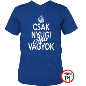 apa póló csak nyugi kék