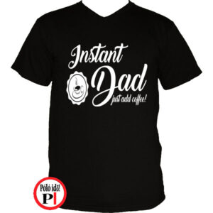 apa póló instant dad fekete