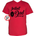 apa póló instant dad piros