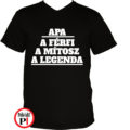 apa póló legenda fekete