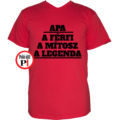 apa póló legenda piros
