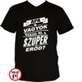 apa póló szuper erő fekete